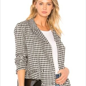 New Philosophy Black and White Houndstooth Blazer